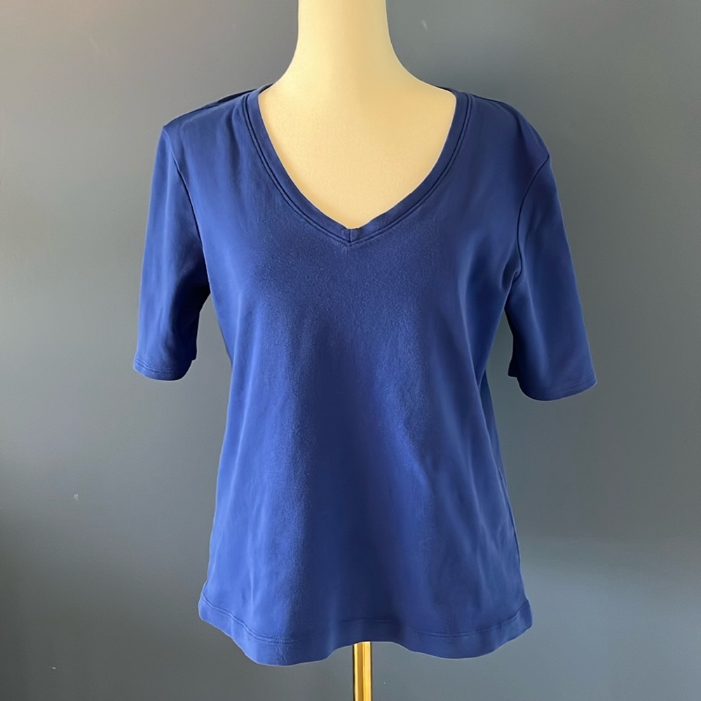 Chicos V neck cobalt blue Tee